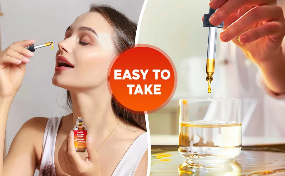HOLLEGEND Cayenne Pepper Liquid Drops 500mg Cayenne Pepper Supplement Tincture with Hawthorn Ginger Turmeric 2 Fl Oz - cayenne pepper tincture