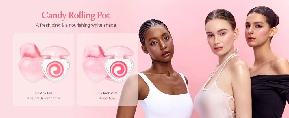 Dasique Candy Rolling Pot #02 Pink Puff - product information 2