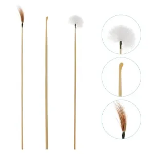 ORFOFE 3pcs Ear Cleaning Kit Multipurpose Ear Wax Removal Tool Bamboo Handle for Daily Use for Travel - product information 3