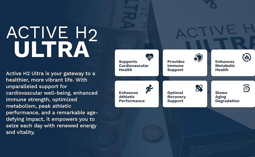Purative Active H2 Ultra+ Hydrogen Water Tablet Natural Raspberry. Supports Overall Well-Being with Benefits of Molecular Hydrogen 60 Servings - Active H2 Ultra-6