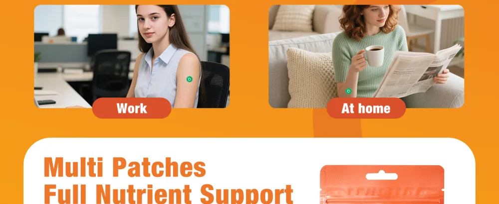 Multi Plus Topical Patch for Women & Men Essential Daily Healthy Patches with D3&K2 for Hours Release 28 Nutrients with Iron Support 30 Days Supply 1 Pack Multi Patches - product information 10