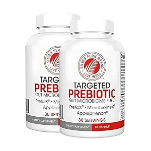 Silver Fern Brand Prebiotic Supplement XOS Fiber & Polyphenol Blend 90 Capsules (30 Servings) 1 Count (Pack of 1) - Non-GMO