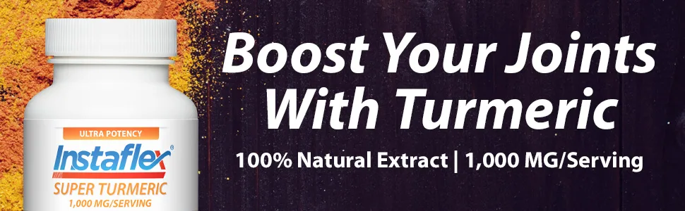 Instaflex Super Turmeric - 1000mg Turmeric Curcumin with BioPerine  Black Pepper Extract  95% Curcuminoids - INstaflex advanced super turmeric