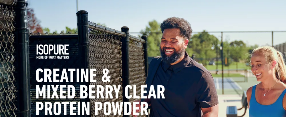 Isopure Bundle of Clear Whey Isolate Protein Powder Mixed Berry 16 Servings + Isopure 100% Pure Creatine Monohydrate Powder Unflavored 100 Servings - product information 1