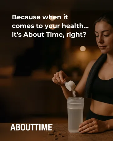 About Time Keto Shake with Bovine Collagen Protein + MCTs from Coconuts - 19g Fat 10g Protein 5g Net Carbs - Vanilla Caramel 1lb - About Time