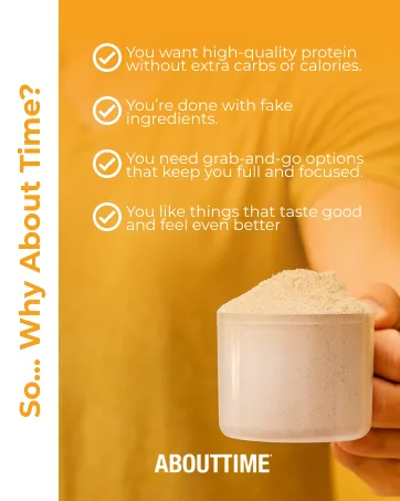 About Time Keto Shake with Bovine Collagen Protein + MCTs from Coconuts - 19g Fat 10g Protein 5g Net Carbs - Vanilla Caramel 1lb - protein shake