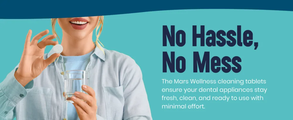 Mars Wellness Retainer Cleaner Tablets - 96 Count Denture Cleaning Tablets Mouthguard Cleaner Effectively Removes Odors and Stains Fresh Oral Hygiene Solution - mouthguard cleaners