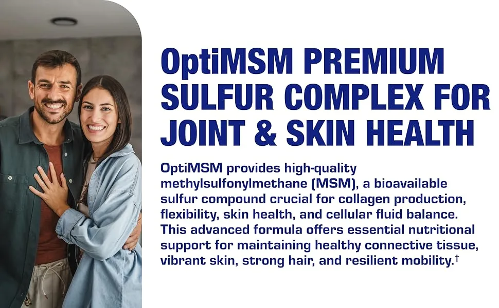 Methylsulfonylmethane MSM Supplement 1000mg - High Strength Soft Tissue & Joint Support Supplement with MSM from OptiMSM - Vegetarian Non-GMO & Made in the USA in cGMP Facilities - 60 Servings - section 4