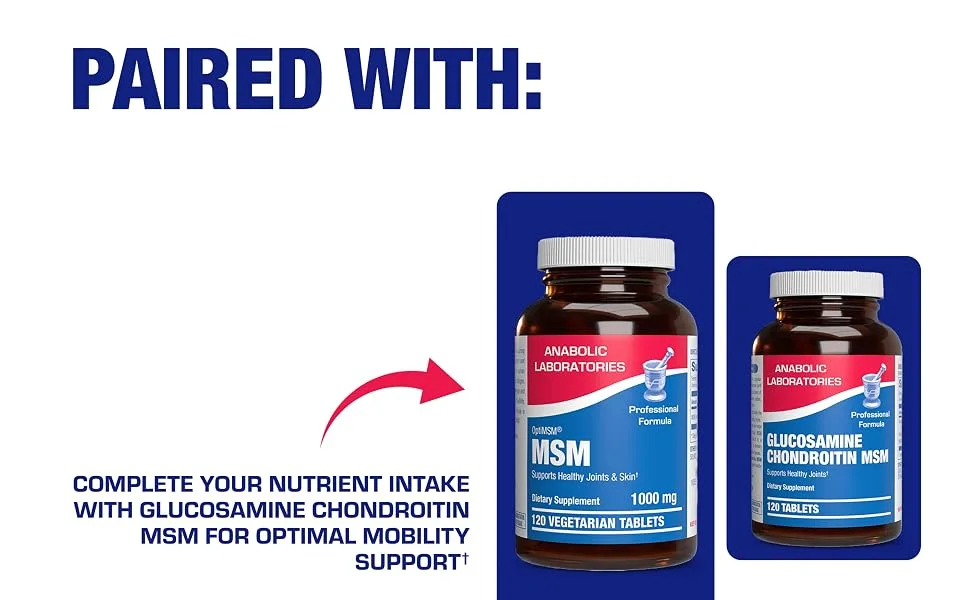 Methylsulfonylmethane MSM Supplement 1000mg - High Strength Soft Tissue & Joint Support Supplement with MSM from OptiMSM - Vegetarian Non-GMO & Made in the USA in cGMP Facilities - 60 Servings - section 5
