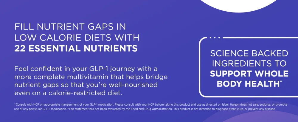 Centrum Nutrient Replenish GLP-1 Nutrition Support Multivitamin for Whole Body Health and Appearance - 180 Tablets 6 Month Supply - Centrum Nutrient Re