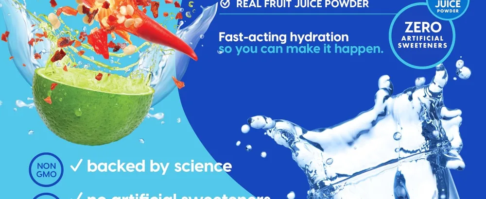HYDRANT Bulk Electrolyte Drink Mix Fast Acting Hydration with Real Fruit Juice Powder Sweetened with Cane Sugar and No Artificial Sweeteners Bulk Electrolytes (30 Servings Chili Lime) - product information 8