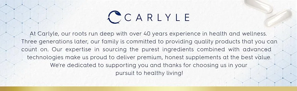 Carlyle 5-MTHF L Methylfolate 1mg | 120 Capsules | Non-GMO & Gluten Free Supplement | Premium Quality - aplus content image