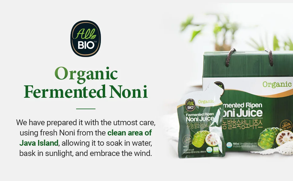 Java Organic NONI Juice Extract - 1 fl oz x 30 Daily Pack - 100% Fermented by ALLBIO - noni1