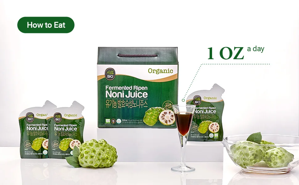 Java Organic NONI Juice Extract - 1 fl oz x 30 Daily Pack - 100% Fermented by ALLBIO - noni5