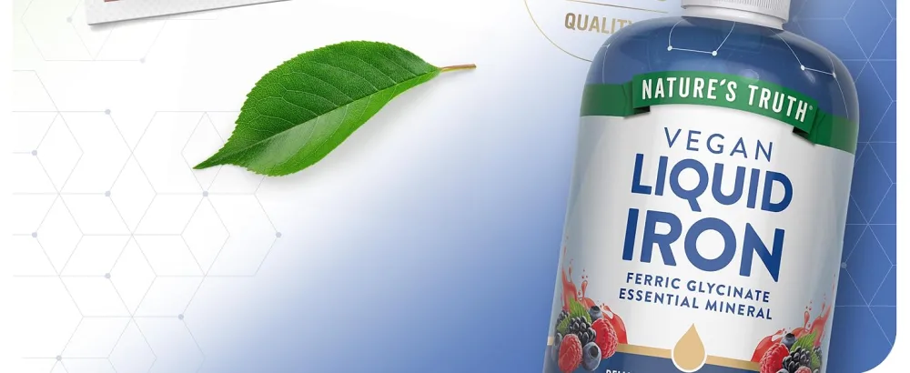 Nature's Truth Liquid Iron Drops Supplement 18mg | Essential Mineral | Vegan Non-GMO Gluten Free - product information 10