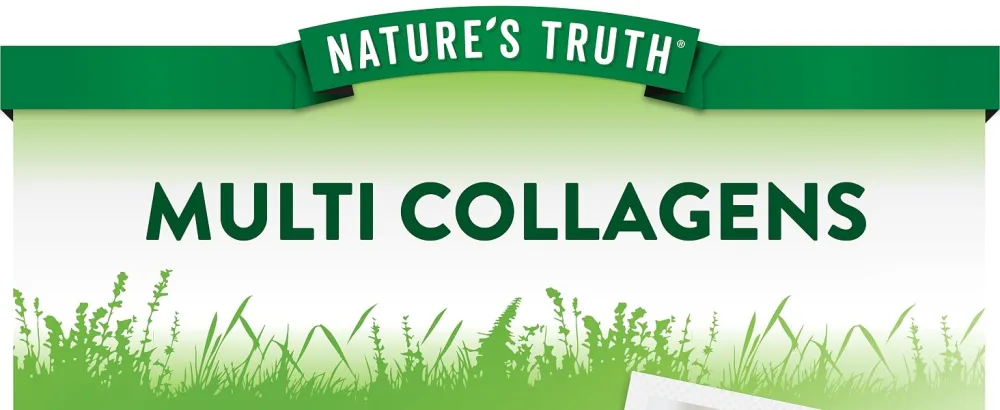 Nature's Truth Collagen Peptides | 90 Caplets | Type 1 and 3 with Vitamin C | Grass Fed Non-GMO & Gluten Free Supplement - desktop