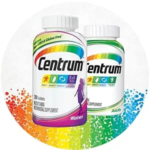 Centrum Women Multivitamin / Multimineral Supplement Tablet Vitamin D3 (200 Count) (Package May Vary) 200 Count (Pack of 1) - Base Women Circle 6