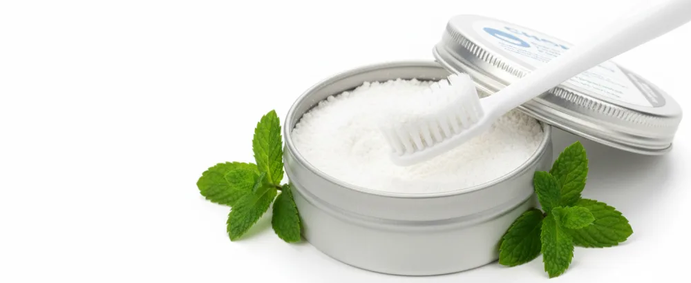 Chomp Nano Hydroxyapatite Toothpaste Powder Peppermint | Fluoride-Free Tooth Powder Plastic-Free Enamel-Friendly Oral Care - How to use toothpaste powder