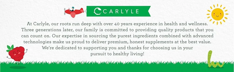 Carlyle Probiotics for Kids Chewable | 200 Count | 6 Billion CFUs | Raspberry Flavor | Non-GMO & Gluten Free Supplement | by Lil' Sprouts - CL9433 A+ 5