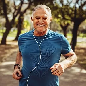 Carlyle Magnesium Glycinate | 200mg | 120 Capsules | Non-GMO and Gluten Free Supplement - older man running