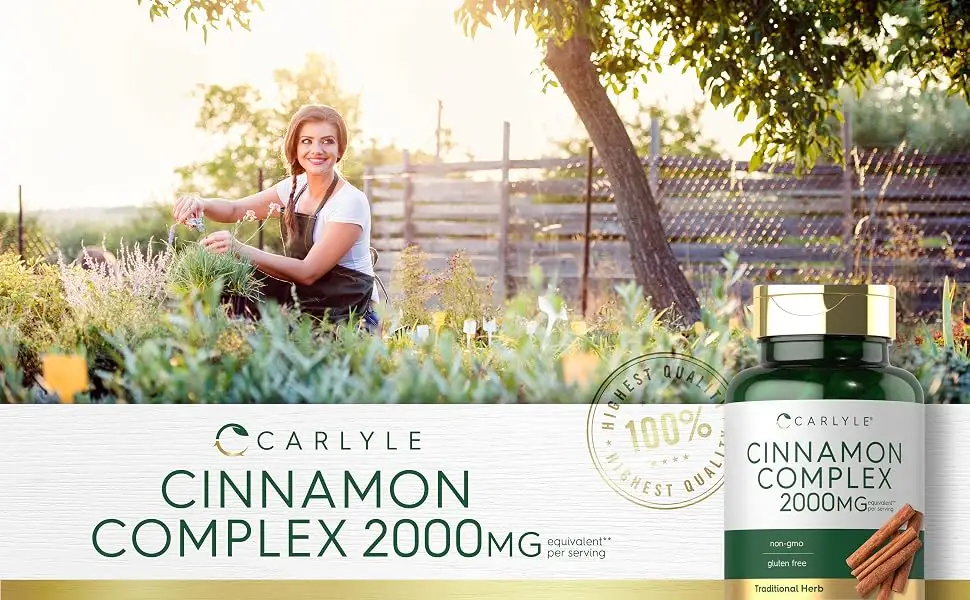 Carlyle Ceylon Cinnamon Complex with Gymnema and Mulberry | 150 Capsules | Non-GMO Gluten Free Supplement - Carlyle Cinnamon Complex