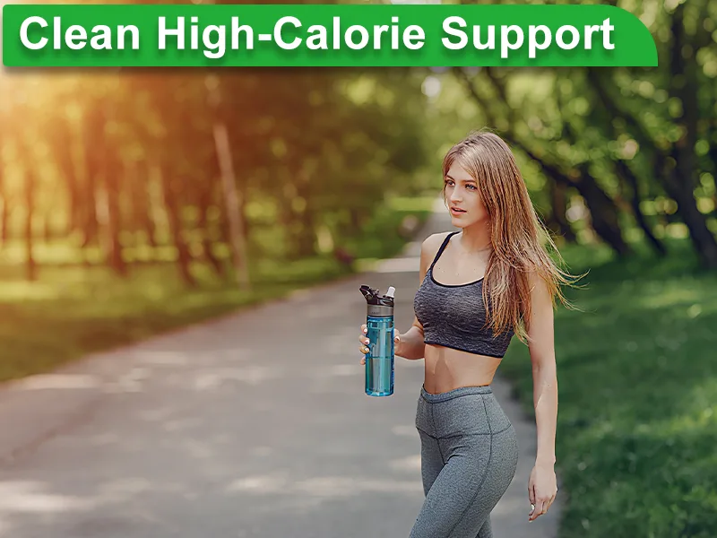 FARWIX Clean Calorie Gainer for Lean Weight Support Light & Easy-to-Drink Protein+Carb Blend 320 Calories per Serving Whey Egg&Pea Protein Vanilla Creme 16 oz - Clean High-Calorie Support