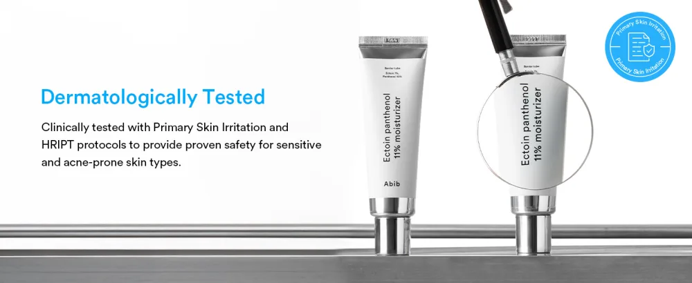 Abib Ectoin Panthenol 11% Moisturizer Barrier Tube 1.69 fl. oz. 50 mL I Skin Hydrating Face Cream - Dermatologically Tested