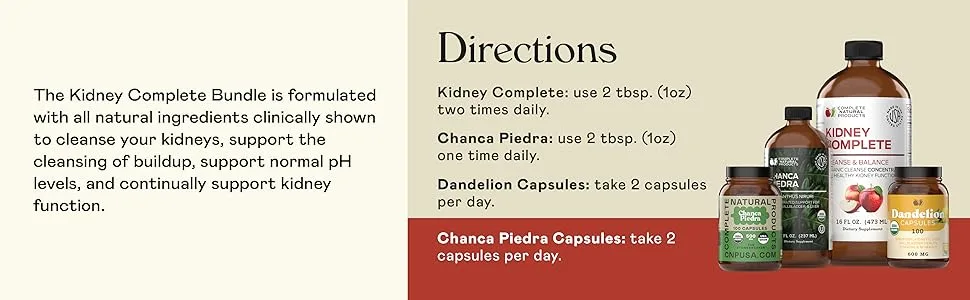 Kidney Complete Bundle - Full Kidney Cleanse & Detox Support - Kidney