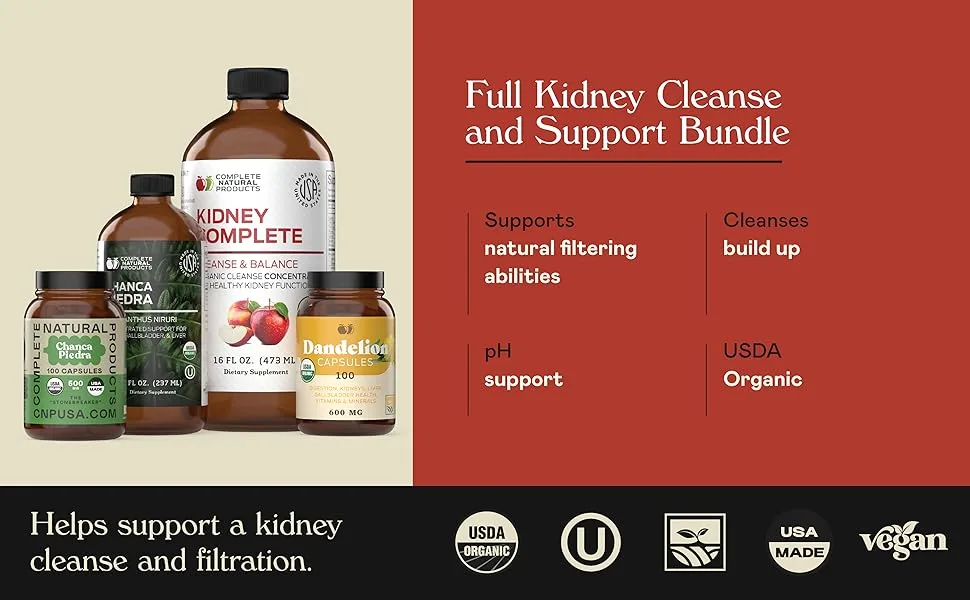 Kidney Complete Bundle - Full Kidney Cleanse & Detox Support - Kidney Stones