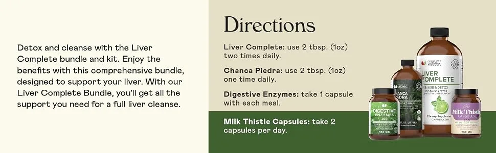 Liver Complete Bundle - Full Liver Cleanse & Detox Support - LIVER CLEANSE