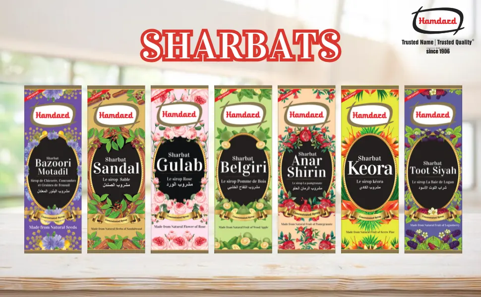 Hamdard Bazoori Motadil Sharbat 500ml / 16.91Fl Oz - Pack of 2 - Hamdard Sharbat