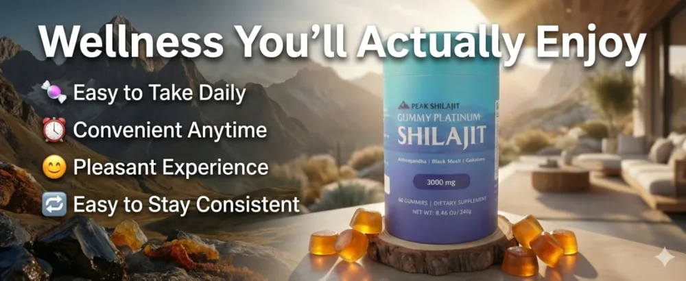 PEAKSHILAJIT Gummy Platinum Daily Wellness Support 60 Gummies - A+.2