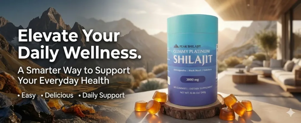PEAKSHILAJIT Gummy Platinum Daily Wellness Support 60 Gummies - product information 8
