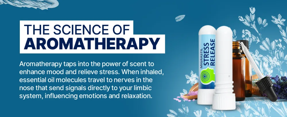 Migrastil Stress Release Inhaler 2-Pack Calm Aromatherapy Formula Natural Stress Relief with Peru Balsam and Other Essential Oils. Made in The USA. - Migrastil Stress Relief Inhalers