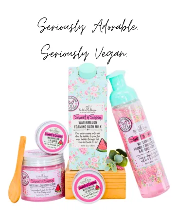 Bella & Bear Goddess Tropical Foaming Shower Gel & Bubble Bath Travel Size Mini - (3.4 oz) 6.7 Fl Oz (Pack of 1) - Sweet and Sassy Gift Set