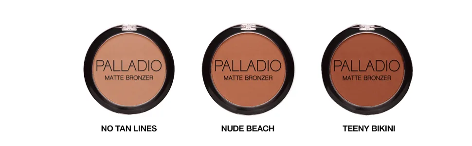 Palladio Matte Bronzer  Nude Beach - palladio matte bronzer tan powder makeup cosmetics face best long lasting nude teeny bikini