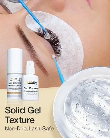LASHVIEW Sensitive Lash Remover for Lash Extensions - Clear Eyelash Extension Remover Gel 15ml lash remover gel 15ml - Lashview Gel Remover