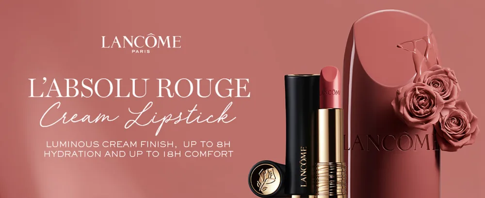 Lanc me L'Absolu Rouge Hydrating Cream Lipstick - Long-Wear - Satin Finish 0 Moi Moi Moi - lipstick