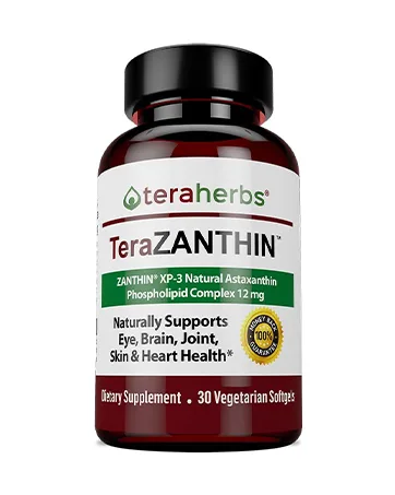 teraherbs Super Prostate 3X - Bladder Control & Support for Enlarged Prostate & Frequent Urination - Prostate Supplements for Men - 90 Capsules 1 - Natural Astaxanthin Complex ZANTHIN XP-3 Phospholipid
