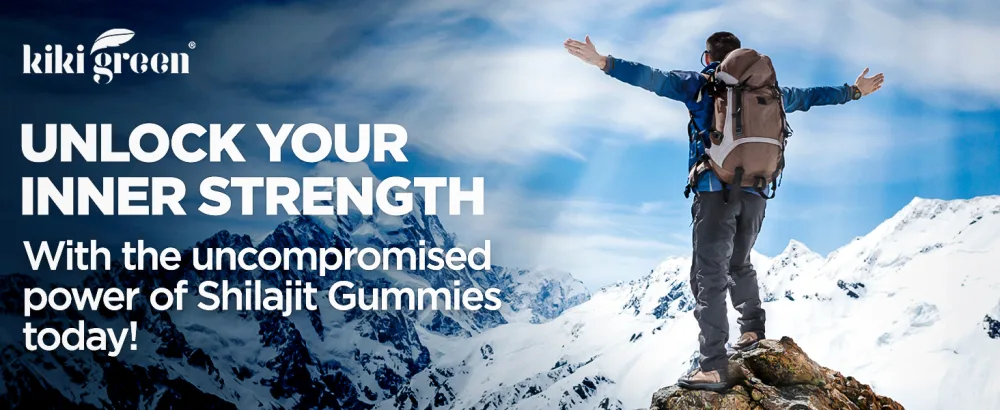 KIKI Green Shilajit Gummies - 1000 mg Pure Himalayan Shilajit Gummies with Cordyceps Extract - Trace Minerals Included - 60 Individually Packed Gummy - Raspberry Flavor - shilajit
