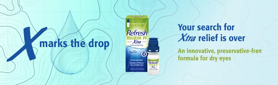 Refresh RELIEVA PF Xtra Preservative-Free Artificial Tears Lubricant Eye Drops 2x0.33 fl oz (20 mL) 2 Count - Refresh Relieva PF Xtra for dry eyes