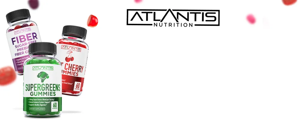 60 Keto Apple Cider Vinegar Gummies Advanced Weight Loss + 60 Tart Cherry Gummies with Celery Seed Extract - ATLANTIS - BRAND STORY
