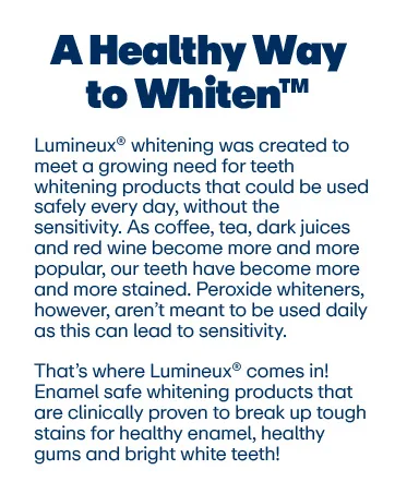 Lumineux Whitening Starter Set Peroxide Free - Enamel Safe for Whiter Teeth Includes 7 Whitening Treatments & 2 Pack Whitening Toothpaste, Fluoride Free & Dentist Formulated Starter Pack - Teeth Whitening