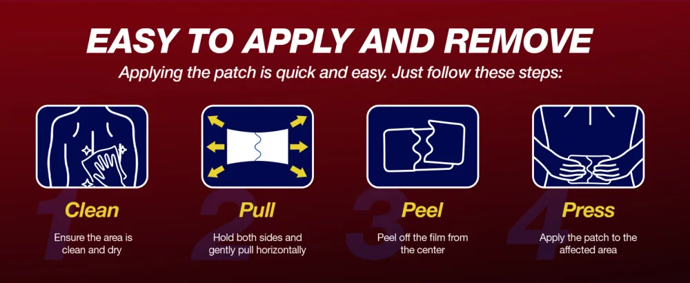 SINSINPAS Arex Flex Pain Relieving Patch 1 Pack (6 Patches) Strong Adhesion Powerful Cool & Hot Dual Effect - FLEX 006