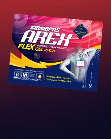 SINSINPAS Arex Flex Pain Relieving Patch 1 Pack (6 Patches) Strong Adhesion Powerful Cool & Hot Dual Effect - product information 3