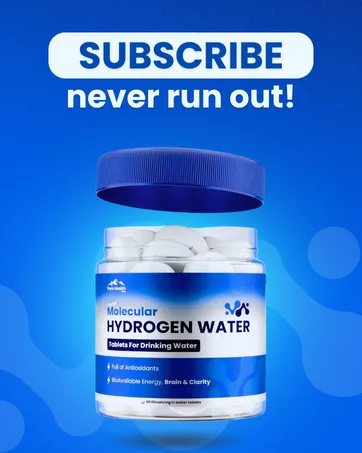 PHM Hydrogen Water Tablets for Drinking Water - H2 Molecular Tabs | Magnesium Pills Electrolytes Hydration Supplement to Support Healthy Aging & Energy Boost | 90 Tablets 3 Months Supply - Hydrogen Water Tablets