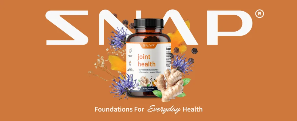 Snap Supplements Joint Health Support Supplement, Plant Based Glucosamine & MSM Supplement, Joint Supplement to Support Movement, Flexibility and Strength, Joint Support Supplement, 90 Capsules - image