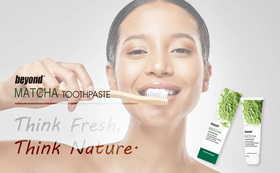 BEYOND Matcha Toothpaste (1 pc) 4.6 Ounce (Pack of 1) - BEYOND Matcha Toothpaste