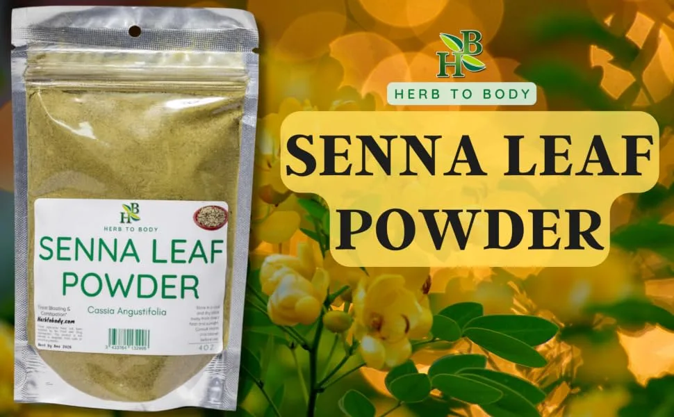 Herb To Body Senna Leaf Powder | Cassia Angustifolia | Wildcrafted | 4oz - product information 6
