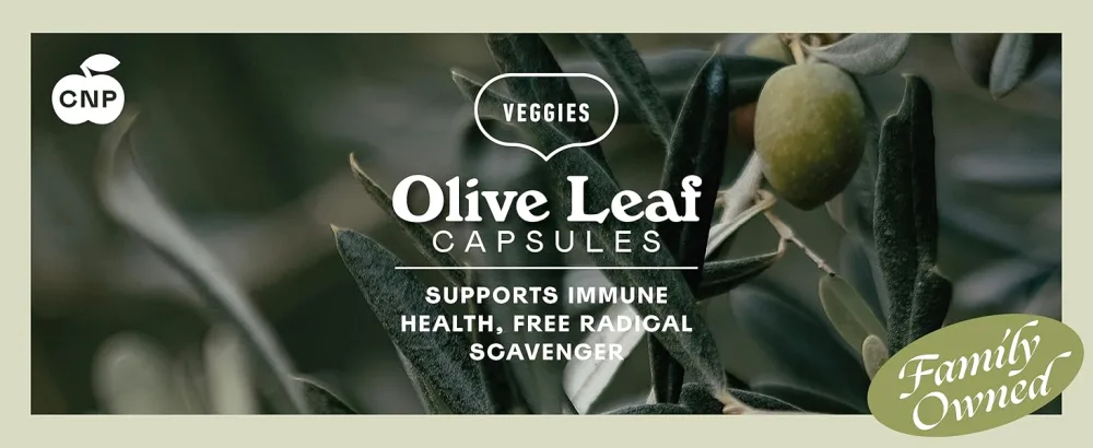 Complete Natural Products Organic Olive Leaf Capsules - 550mg, 100 Count, 1100mg per Serving 100 Count (Pack of 1) - Organic Olive Leaf Capsules 550mg by Complete Natural Products